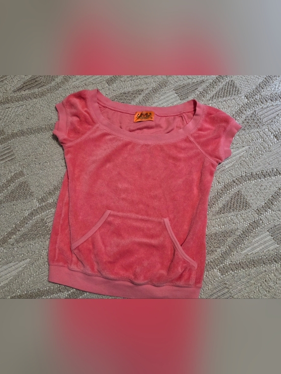 Juicy Couture Tops - authentic Y2K Juicy Couture Terry Cloth Woman's Vintage Shirt Pink Size Small